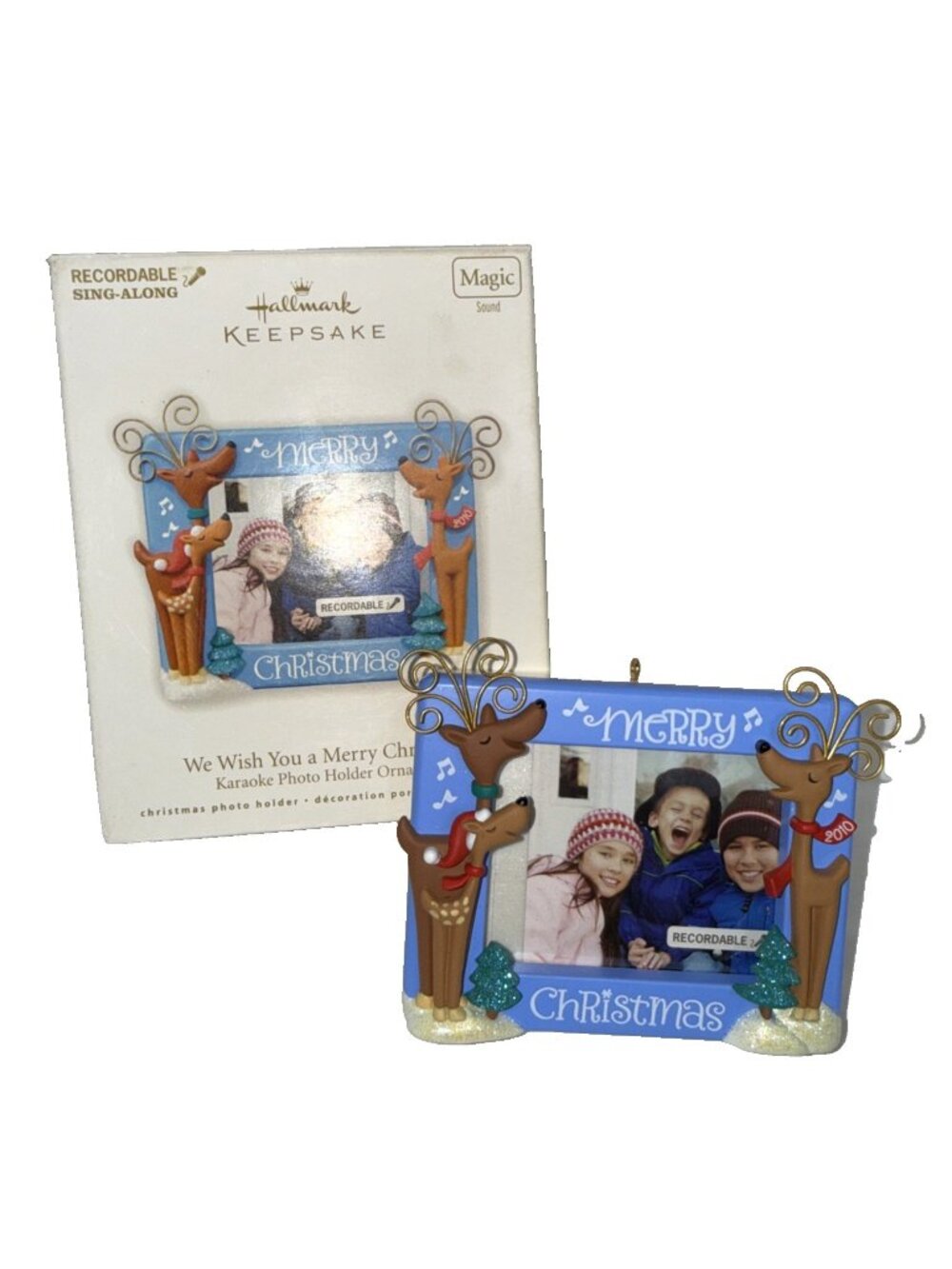 Hallmark Keepsake We Wish You a Merry Christmas Karaoke Photo Ornament (2010)
